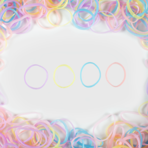 Pack de Ligas para el Cabello en Tonos Rosa